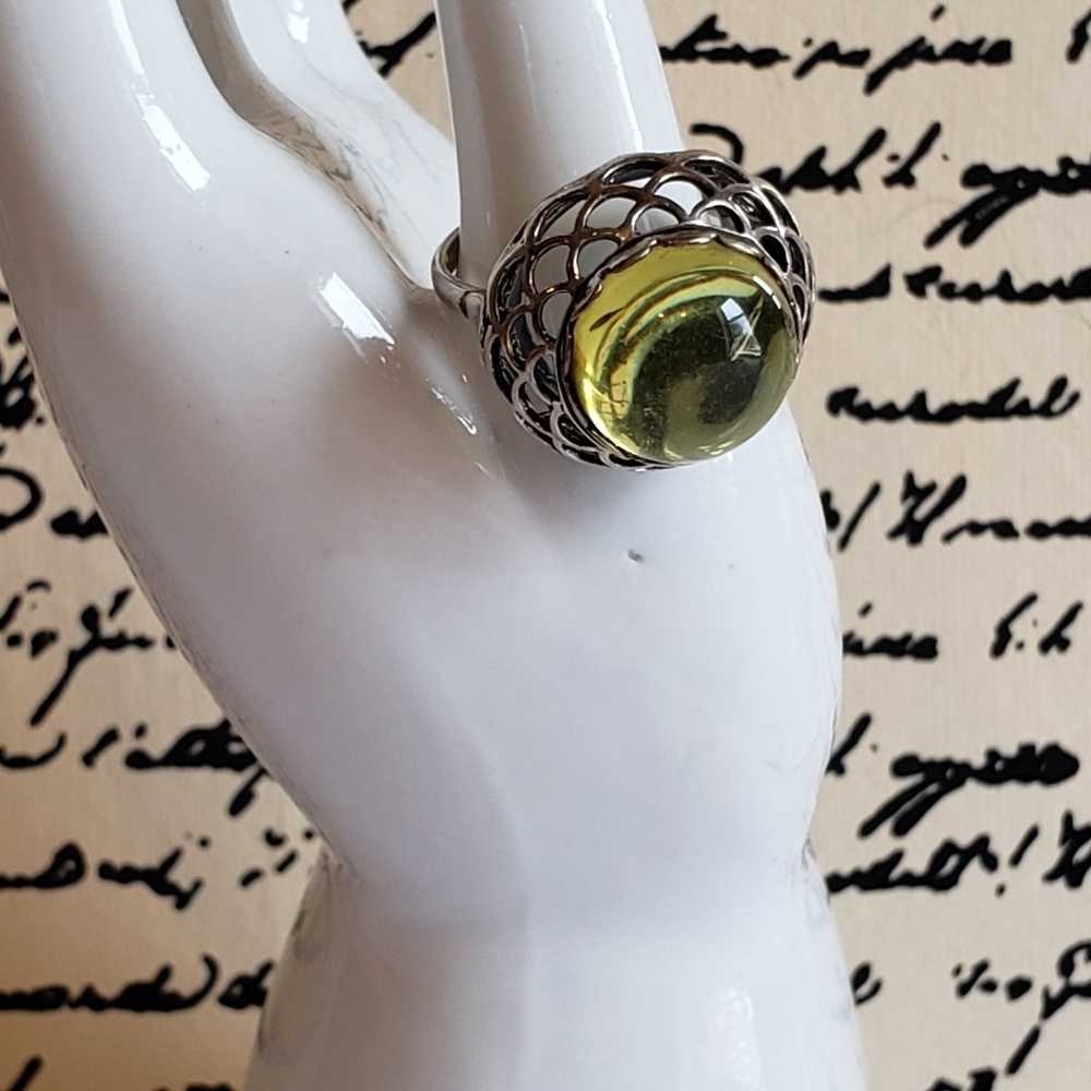 925 silver orb ring